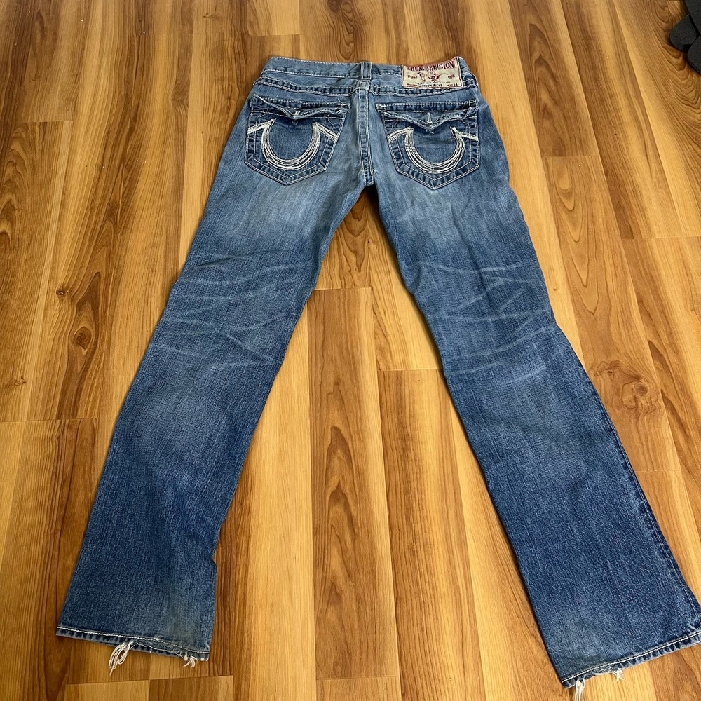 Vintage Y2K True Religion Jeans USA Mens 31X32 Rainbow Ricky Baggy Loose Fit